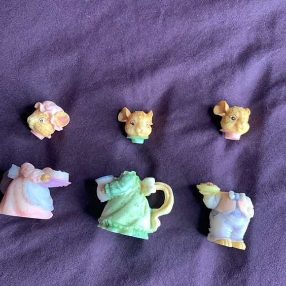 miniature mice tea party figurines - Picture 11 of 15